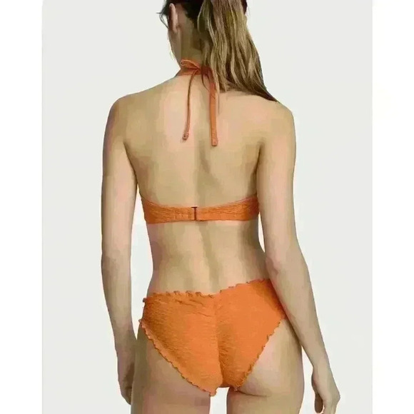 Victoria's Secret Ruffled Cheeky Bikini Bottoms Size‎ LG Lot of 2 - Picture 1 of 8